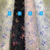 Tulle doux RTS, dentelle brodée de sequins, tissu en maille filet pour robe d'enfant