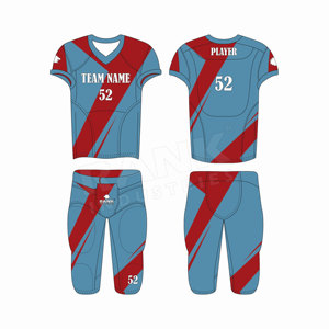 Meilleur prix, haute qualité, uniforme de football américain 100% polyester, évacuation de l'humidité, uniforme de football américain - Product Image 1