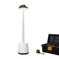 Lampe de travail portable rétractable G26, lampe de travail LED rechargeable, éclairage ambiant SMD RGB pour le camping, les situations d'urgence et l'utilisation en intérieur
