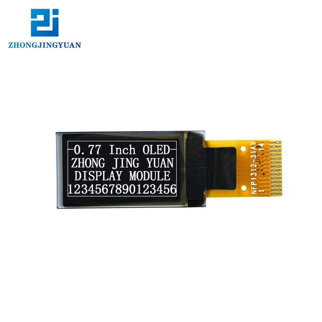 0.77 inch OLED display module 64x128 driver IC is SSD1312, I2C interface Monochrome oled display