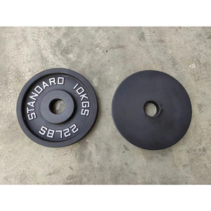 Disques de poids en <span class=keywords><strong>fonte</strong></span> calibrée de qualité supérieure, de 1,25 kg à 25 kg, poids libres pour la <span class=keywords><strong>musculation</strong></span> en salle de sport - Product Image 3