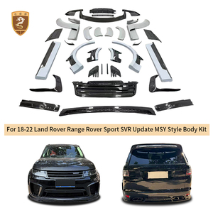 Kit carrosserie large en fibre de carbone style MSY pour Range <span class=keywords><strong>Rover</strong></span> <span class=keywords><strong>Sport</strong></span> 2018-2022, avec lèvre avant, diffuseur arrière et extensions d'ailes, pour mise à niveau SVR Facelift - Product Image 5