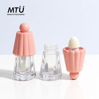 Emballage cosmétique vide personnalisé, flacon de gloss à lèvres en plastique, matériau ABS+AS, tube de gloss à lèvres de 6 ml pour rouge à lèvres liquide, blush