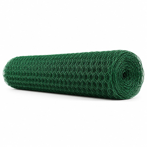<span class=keywords><strong>Grillage</strong></span> hexagonal tissé en PVC et acier noir, fil de 1,8 mm, hauteur 1,0 m, rouleau de 45 m, ouverture 25 mm, pour enclos extérieur pour cochon d'Inde - Product Image 3