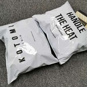 Custom white color plastic compostable mailing bags self adhesive personal design poly mailer with logo