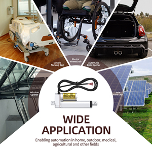 แอคชูเอเตอร์แบบเส้นตรงกันน้ำ 12V IP54 ขนาด 4 นิ้ว ระยะชัก 14 มม./วินาที แรงดัน 1000 นิวตัน ได้รับการรับรองมาตรฐาน Rohs CE สำหรับระบบอัตโนมัติพลังงานแสงอาทิตย์และรถบ้าน - Product Image 6