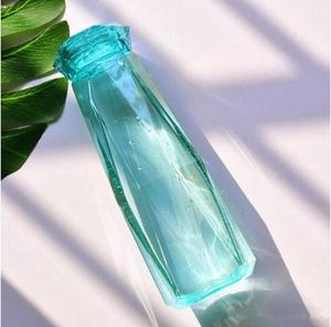 Botella de <span class=keywords><strong>agua</strong></span> de <span class=keywords><strong>cristal</strong></span> para viaje, tetera deportiva para acampar, senderismo, regalo de diamantes - Product Image 5