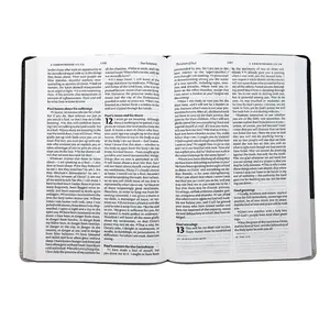 Vente chaude Art Papier Sainte Bible King James Version Impression Offset Bibles Personnalisées Imprimer