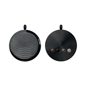 CAMAZ Charms gioielli neri ioni negativi ciondolo energia scalare quantistica in acciaio inox ciondolo quantistico con tormalina al germanio - Product Image 2