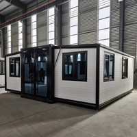 Maisons modulaires contemporaines ODM/OEM à 2 chambres, maison-conteneur extensible de 20 pieds, utilisation hôtelière, extension pour bureau à domicile