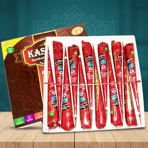 กรวยเมห์นดีสังเคราะห์ KSA ขนาด 25/35 กรัม แบบใช้แล้วทิ้ง เป็นมิตรกับสิ่งแวดล้อม กันน้ำ สีสำหรับสักชั่วคราว สำหรับอุปกรณ์แต่งหน้าถาวร บรรจุกล่อง - Product Image 1