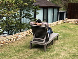 Fransız tarzı şezlong bahçe mobilyaları şezlong sandalye - Product Image 3