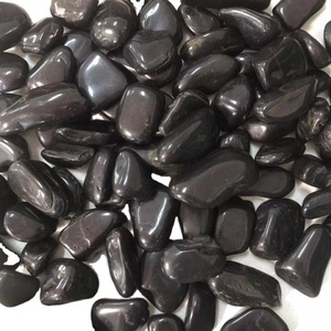 Hete Verkoop Hoog Gepolijste Zwarte Kiezelsteen Voor Landschapsarchitectuur Natuurlijke Geplaveide Steen Rots Riviersteen Voor Aquarium Of Tuin - Product Image 3