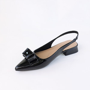 Lujo 2025 zapatos rojos para mujer con tacón cuadrado forro de lazo cómodo High Hills estilo Formal antideslizante tendencia de moda de verano - Product Image 3