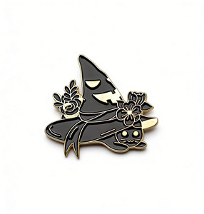 Broche personnalisée en émail souple et dur, série Halloween Horror Punk, squelette d'horreur, gothique sombre, pour amis - Product Image 5