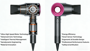Secador <span class=keywords><strong>de</strong></span> <span class=keywords><strong>Pelo</strong></span> Profesional Multifuncional HD 08, <span class=keywords><strong>de</strong></span> Alta Velocidad, con Iones Negativos, Hecho <span class=keywords><strong>de</strong></span> Plástico Resistente, Superventas - Product Image 6