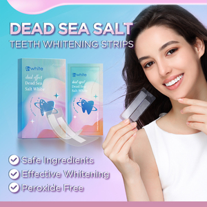 Label privé 14 paires de bandes de blanchiment des dents sans peroxyde blanc brillant 7 traitements sel de la mer morte blanchiment des dents personnalisable - Product Image 2