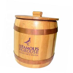 Cubo de hielo de madera de pino de 6L con tapa y revestimiento <span class=keywords><strong>PS</strong></span> para Caperdonich Mackeson Stout Meantime Brewery Newcastle Brown <span class=keywords><strong>Ale</strong></span> Ohn Smith's - Product Image 2