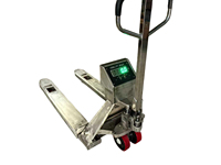 Chariot élévateur à palettes en acier inoxydable avec fonction de pesage portable et option d'impression