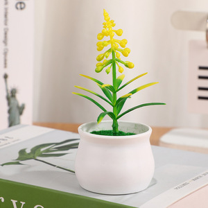 Nouveau bonsaï artificiel en aiguilles de pin, fleur en plastique, 5 couleurs, mini plante en pot, décoration d'intérieur, ornement de bureau - Product Image 3