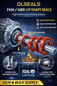DLSEALS Sello labial de FKM de grado alimenticio 81x54.5mm, compatible con la FDA, para <span class=keywords><strong>eje</strong></span> de máquina de café, suministro a granel OEM, Expo de Marzo 2026 - Product Image 5