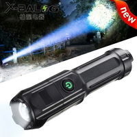 Linterna Promocional con Zoom Retráctil, Linterna de Camping de Alta Potencia, Linterna de Pesca Recargable, Linterna LED