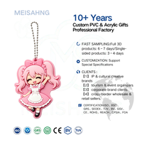 Gantungan Kunci Carabiner PVC 2D Custom untuk Anak, Cetak UV, Kartun Lucu, Souvenir Ulang Tahun, Hadiah TK, Gantungan Tas