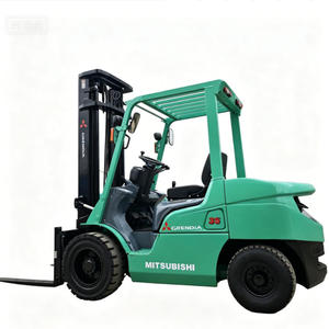 Montacargas Mitsubishi 3.5T FD35NT Usado en Stock, de Gran Calidad y Precio Razonable, con Neumáticos Sólidos Diésel - Product Image 1