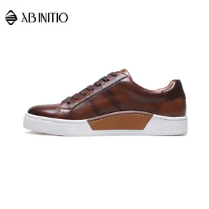 Baskets en cuir pur personnalisées de luxe de haute qualité pour hommes - Product Image 4