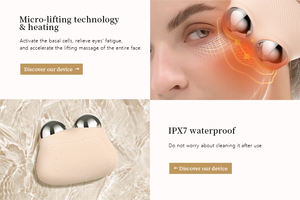 อุปกรณ์ยกกระชับใบหน้าด้วยไฟฟ้าไมโครเคอร์เรนท์ 3D โรลเลอร์สำหรับกระชับใบหน้า ลดริ้วรอย ดูแลต่อต้านริ้วรอยแห่งวัย - Product Image 4