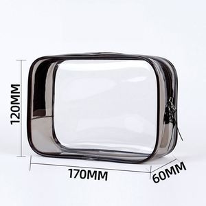 Nouvelle Trousse de Maquillage Grande Capacité en PVC Imperméable Style Ins avec Fermeture Éclair, Sac de Rangement Portable Tendance pour Articles de Toilette – Vente en Gros - Product Image 3