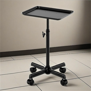 Chariot de Salon Moderne en Acier Inoxydable avec Roues Robustes pour la Maison, le Bureau et l'Hôpital - Chariot de Barbier Polyvalent <span class=keywords><strong>à</strong></span> Mobilité Universelle - Product Image 5