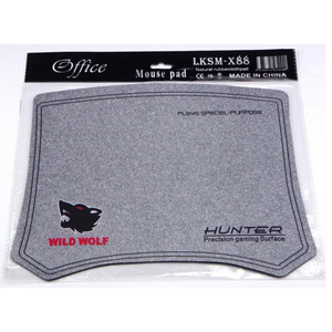 Wild Wolf Mousepad 250x300x2mm Natural Rubber <b>Gaming</b> Surface Precision Control - Product Image 1