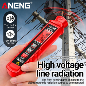 Işık alarmı taşınabilir LCD V/<span class=keywords><strong>m</strong></span> çözünürlük dozimetre ile ANENG GN902 elektromanyetik radyasyon dedektörü EMF sensörü - Product Image 4