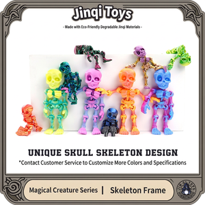 Figurine de jouet amusante de la série Combo Fête des Squelettes, imprimée en 3D, exclusive transfrontalière pour Halloween, idéale comme cadeau - Product Image 5