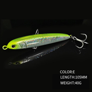 Esche Affondanti Veloci 105mm 40g Stickbait Wobbler in ABS, <span class=keywords><strong>Esca</strong></span> Artificiale Rigida <span class=keywords><strong>per</strong></span> Pesca in Fiume e Mare, Tonno e <span class=keywords><strong>Spigola</strong></span> - Product Image 6