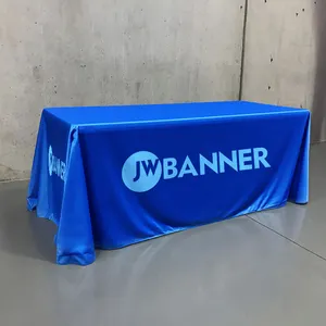 Personalized Spandex Stretch Table Cover Trade Show Tablethrow Advertising Fitted Table Cloth