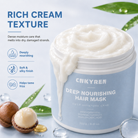 Mascarilla Capilar Nutritiva Profunda con Aceite de Macadamia, Reparación Intensiva, Tratamiento Hidratante, Cuidado Anti-Frizz