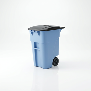 Poubelle à roulettes de <span class=keywords><strong>200</strong></span> <span class=keywords><strong>litres</strong></span> Poubelle à ordures Prix du fabricant Poubelles rondes en plastique durables en gros Type de couverture roulante - Product Image 2