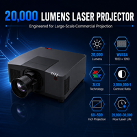 Projecteur laser commercial 20 000 lumens avec zoom motorisé, objectif à mise au point motorisée et mémoire de position