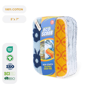 Tampons de nettoyage de cuisine en coton 100% de haute qualité, taille 5" x 7", marque AMARELLE, étiquettes personnalisées, fournitures de cuisine, articles de cuisine, Chine - Product Image 1