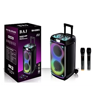 屋外<span class=keywords><strong>DJ</strong></span>パーティーボックスBTポータブルスピーカー特徴カラフルなライトマイクサポートUSB TFカード2025 - Product Image 5