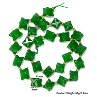 Perles en vrac de pierre naturelle, cristal coloré, 9 mm, trous diagonaux, étoile octogonale hexagramme Merkaba, pour la fabrication de bijoux