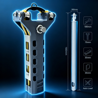 Lance-pierre semi-automatique portable avec chargeur de billes métalliques pour la chasse en extérieur et accessoires de tir