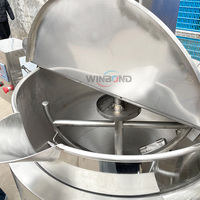 Cuve de cuisson vapeur multicouche 50L, marmite mélangeuse, chaudière à double enveloppe avec agitateur