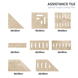 <span class=keywords><strong>Piastrelle</strong></span> in Travertino Antiscivolo per <span class=keywords><strong>Bordi</strong></span> Piscina, Porcellana 2cm, Effetto Pietra, Economiche, Rustiche, Spessore 20mm - Product Image 5