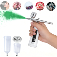 Kit aérographe sans fil pour la décoration de gâteaux, pistolet de coloration alimentaire avec 3 pressions réglables pour desserts, fondant et pâtisserie