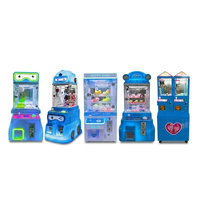 Pièces de machine à griffes d'arcade compacte à monnayeur, construction métallique, prise universelle 110/220V, compatible avec l'espagnol, pour usage intérieur