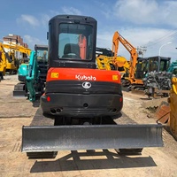 Excavatrice d'occasion Kubota U55 de haute qualité, d'origine japonaise, à bas prix, micro-mini, d'occasion, avec certification CE, à vendre