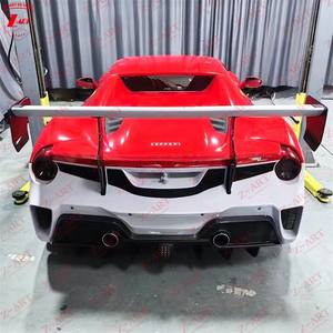 Kit de Carrocería Z-ART 2015-2019 <span class=keywords><strong>488</strong></span> <span class=keywords><strong>GT3</strong></span> para <span class=keywords><strong>Ferrari</strong></span> <span class=keywords><strong>488</strong></span> GTB, Kit de Carrocería de Fibra de Carbono Seca para <span class=keywords><strong>Ferrari</strong></span> <span class=keywords><strong>488</strong></span> <span class=keywords><strong>GT3</strong></span> Aerokit - Product Image 6